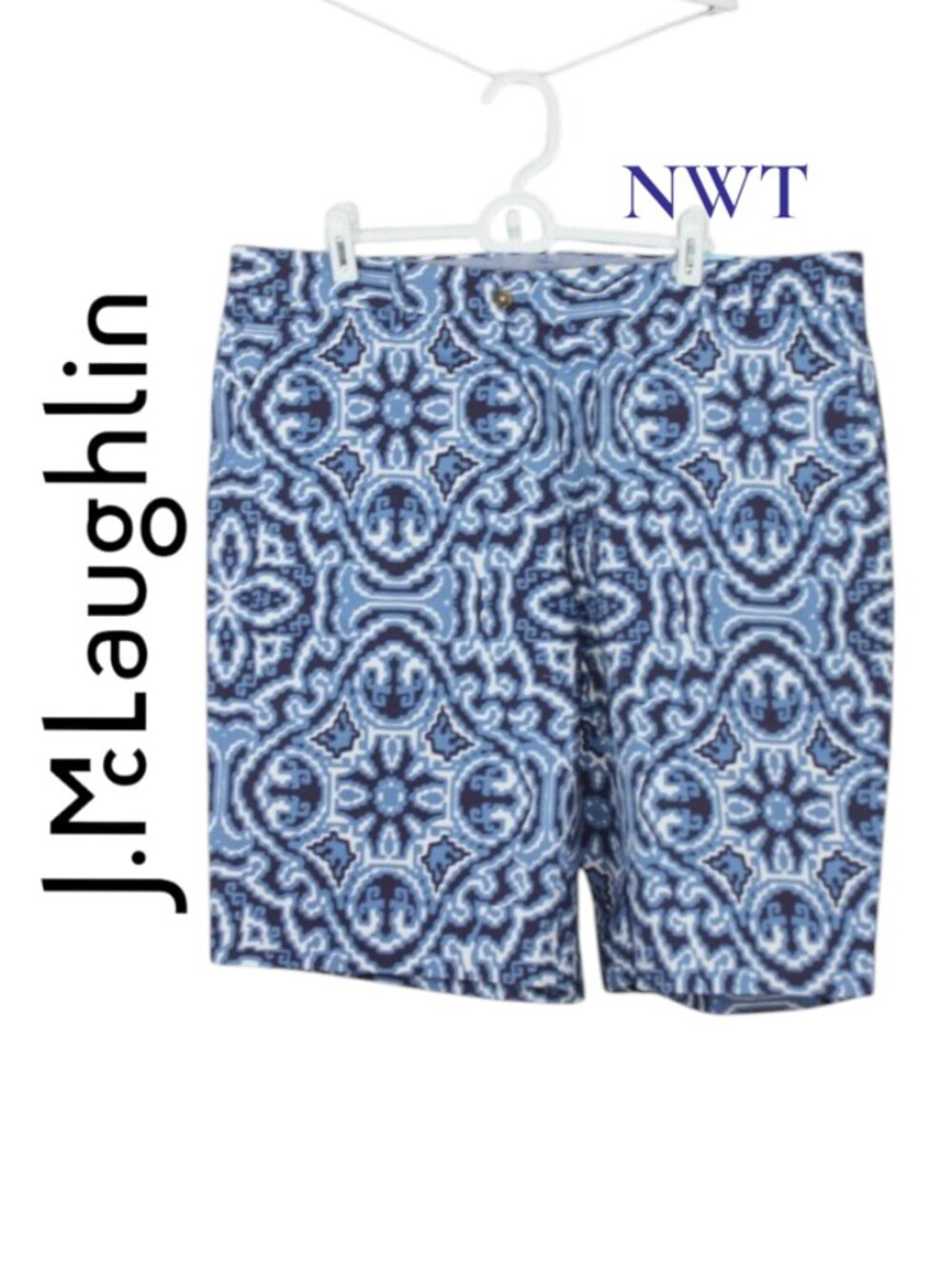 NWT J. McLaughlin Men's Oliver Elba Paisley Shorts Size 38